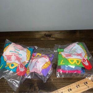 Vintage 3 Winnie the Pooh plush Eeyore,Pooh,piglet from 1999McDonalds Happy Meal